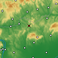 Nearby Forecast Locations - Salgótarján - Carta
