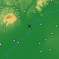 Nearby Forecast Locations - Tiszaújváros - Carta