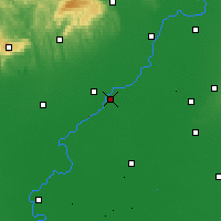 Nearby Forecast Locations - Tiszafüred - Carta