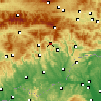 Nearby Forecast Locations - Revúca - Carta