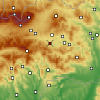 Nearby Forecast Locations - Spišská Nová Ves - Carta