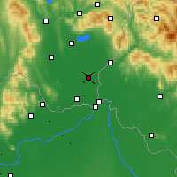 Nearby Forecast Locations - Veľké Kapušany - Carta