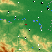 Nearby Forecast Locations - Odžak - Carta
