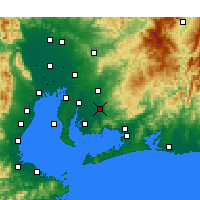 Nearby Forecast Locations - Okazaki - Carta