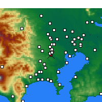 Nearby Forecast Locations - Chōfu - Carta