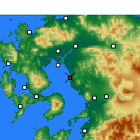Nearby Forecast Locations - Ōmuta - Carta