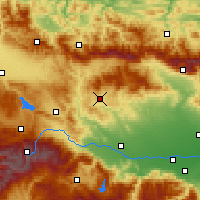 Nearby Forecast Locations - Panagjurište - Carta