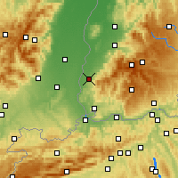 Nearby Forecast Locations - Müllheim - Carta