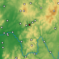 Nearby Forecast Locations - Bad Soden-Salmünster - Carta