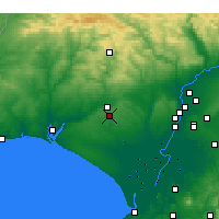 Nearby Forecast Locations - Bollullos Par del Condado - Carta