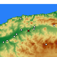 Nearby Forecast Locations - Oued Fodda - Carta