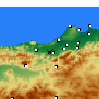 Nearby Forecast Locations - El Affroun - Carta