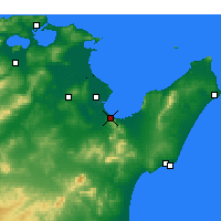 Nearby Forecast Locations - Hammam Lif - Carta