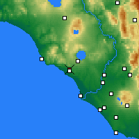 Nearby Forecast Locations - Cerveteri - Carta