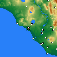 Nearby Forecast Locations - Cerveteri - Carta