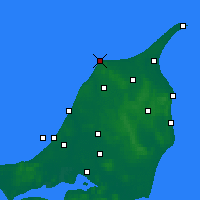 Nearby Forecast Locations - Hirtshals - Carta