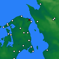 Nearby Forecast Locations - Hellebæk - Carta