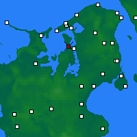 Nearby Forecast Locations - Jægerspris - Carta