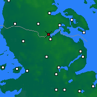 Nearby Forecast Locations - Kruså - Carta