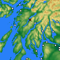 Nearby Forecast Locations - Loch Awe - Carta