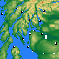 Nearby Forecast Locations - Loch Goil - Carta