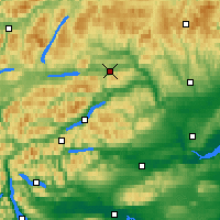 Nearby Forecast Locations - Loch Tummel - Carta