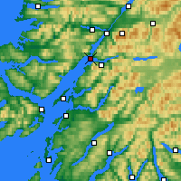 Nearby Forecast Locations - Loch Linnhe - Carta