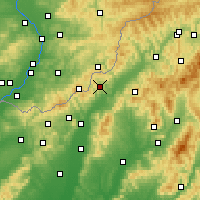 Nearby Forecast Locations - Horná Súča - Carta