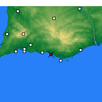 Nearby Forecast Locations - Quarteira - Carta