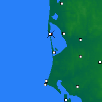 Nearby Forecast Locations - Hvide Sande - Carta