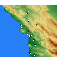 Nearby Forecast Locations - San Luis Obispo - Carta