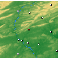 Nearby Forecast Locations - Fort Indiantown Gap - Carta