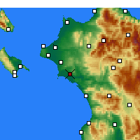 Nearby Forecast Locations - Pyrgos - Carta