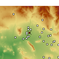 Nearby Forecast Locations - Glendale - Carta