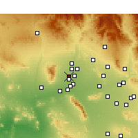 Nearby Forecast Locations - Glendale - Carta