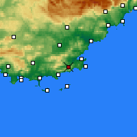 Nearby Forecast Locations - La Môle - Carta