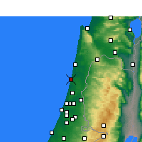 Nearby Forecast Locations - Netanya - Carta