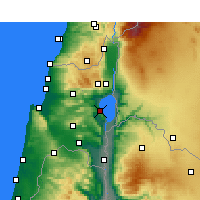 Nearby Forecast Locations - Tiberiade - Carta