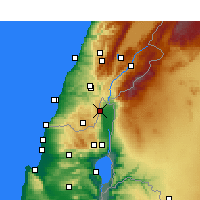 Nearby Forecast Locations - Kiryat Shmona - Carta