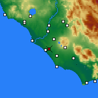 Nearby Forecast Locations - Pomezia - Carta