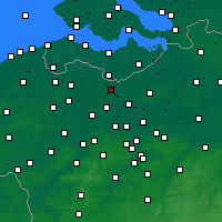 Nearby Forecast Locations - Wachtebeke - Carta
