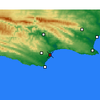 Nearby Forecast Locations - Jeffreys Bay - Carta