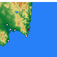 Nearby Forecast Locations - Costa Rei - Carta