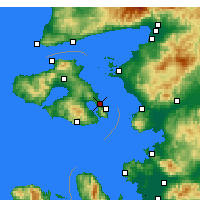 Nearby Forecast Locations - Mitilene - Carta