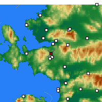 Nearby Forecast Locations - Seferihisar - Carta