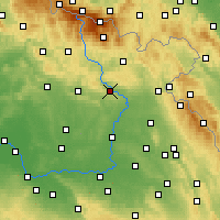Nearby Forecast Locations - Dvůr Králové nad Labem - Carta