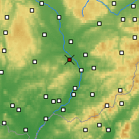 Nearby Forecast Locations - Kroměříž - Carta