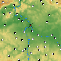 Nearby Forecast Locations - Mělník - Carta