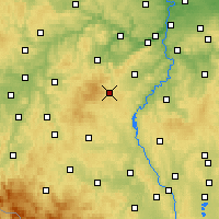 Nearby Forecast Locations - Příbram - Carta