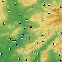 Nearby Forecast Locations - Zlín - Carta